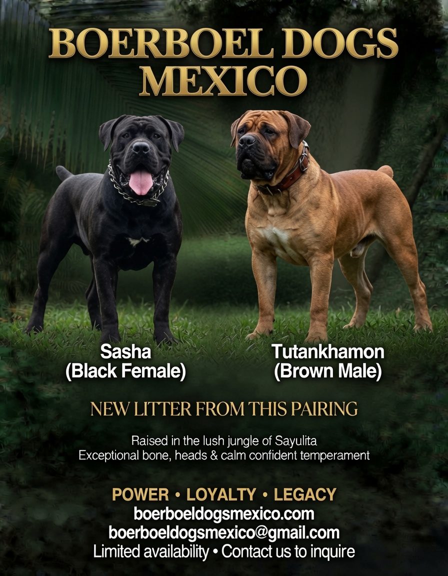 Sasha and Tutankhamon, parents of this litter